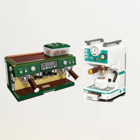 (Bundle) Teal Nostalgia Nordic Coffee Machine & Vintage Dual Boiler Coffee Machine