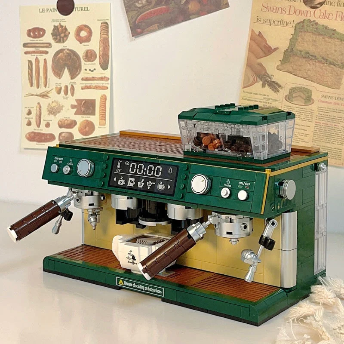 Bundle) Teal Nostalgia Nordic Coffee Machine & Vintage Dual Boiler