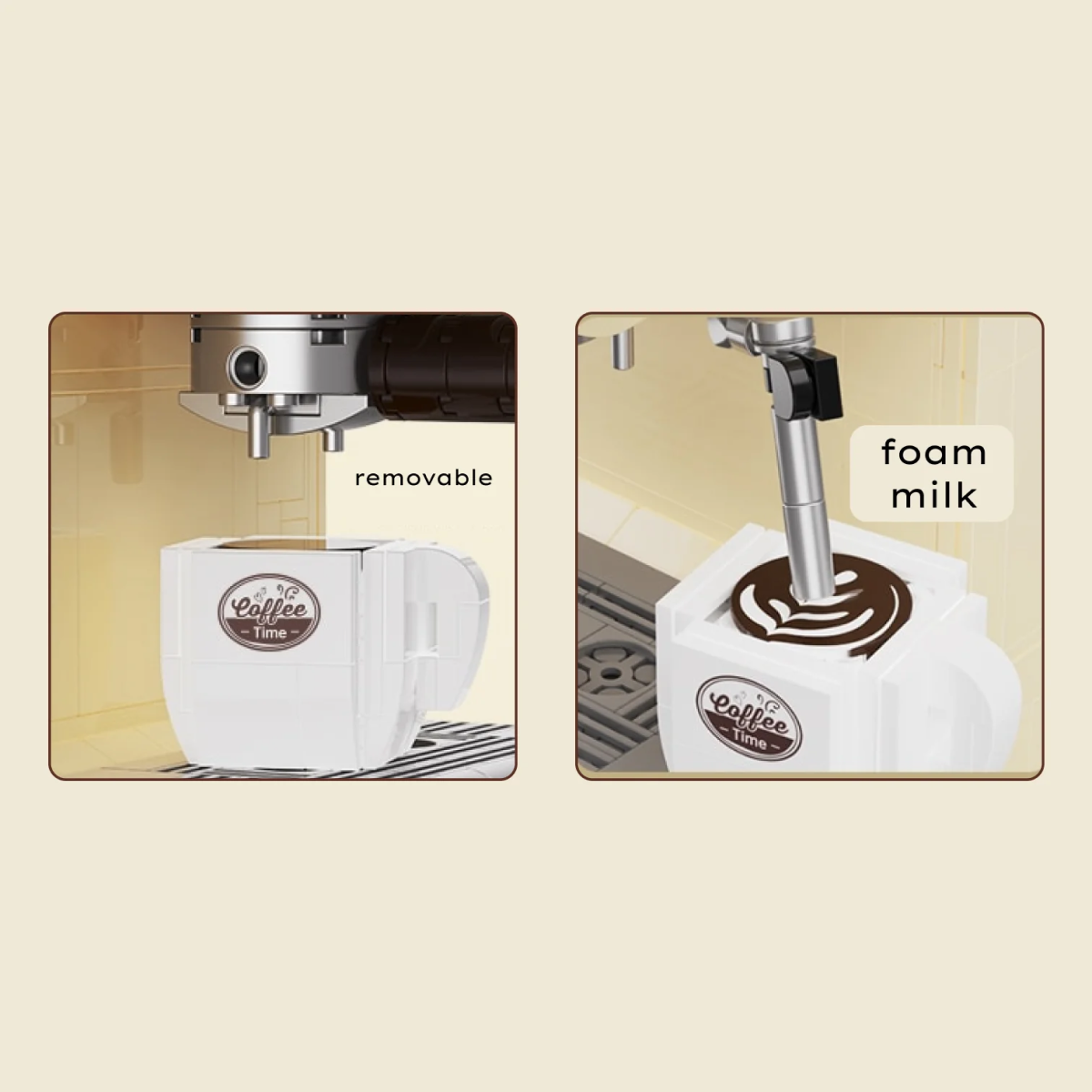 Espresso Coffee Machine Cream